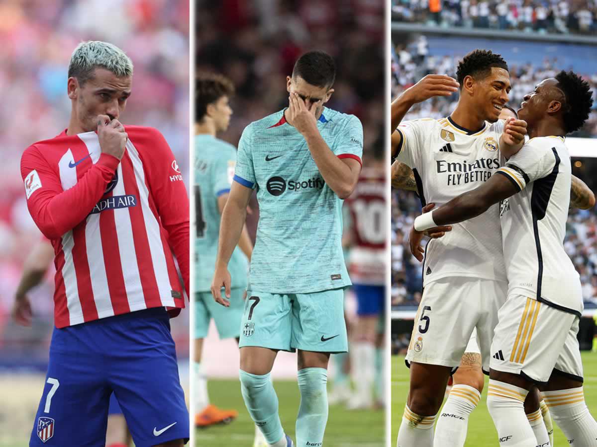 Tabla de posiciones de la Liga Española luego del traspié del Barcelona en Granada