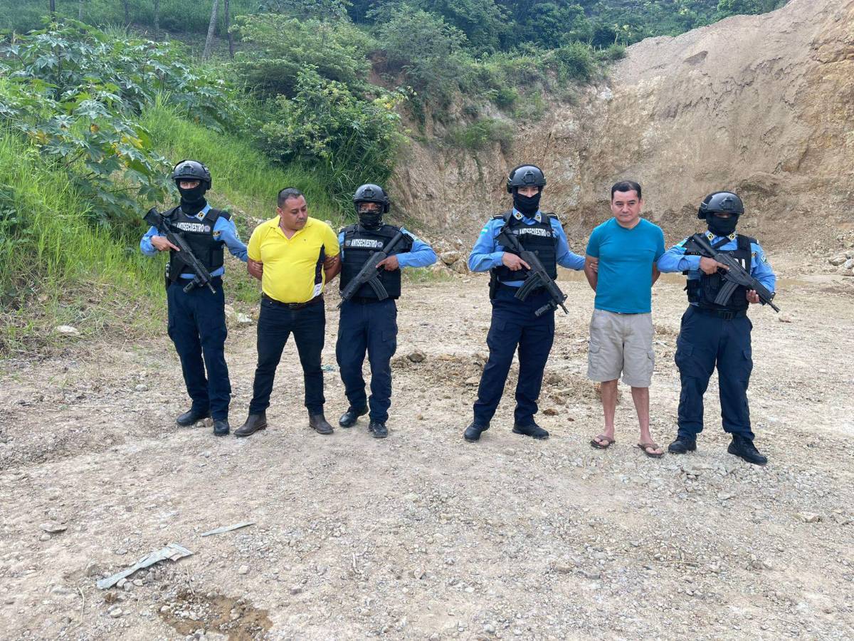 Capturan a dos hombres en Copán cuando planificaban un secuestro
