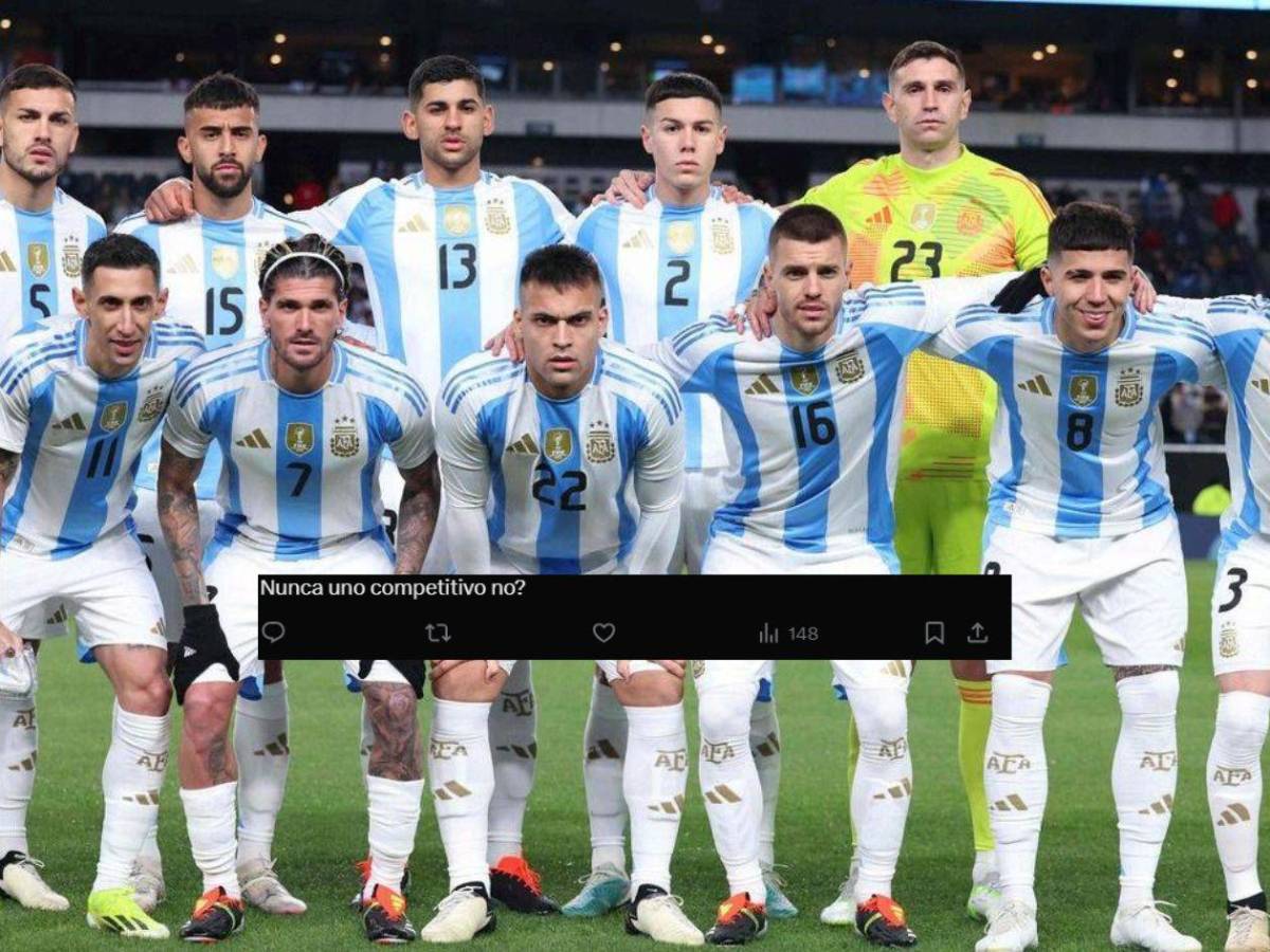 Argentina recibe duras críticas por elegir rivales de bajo nivel en sus amistosos