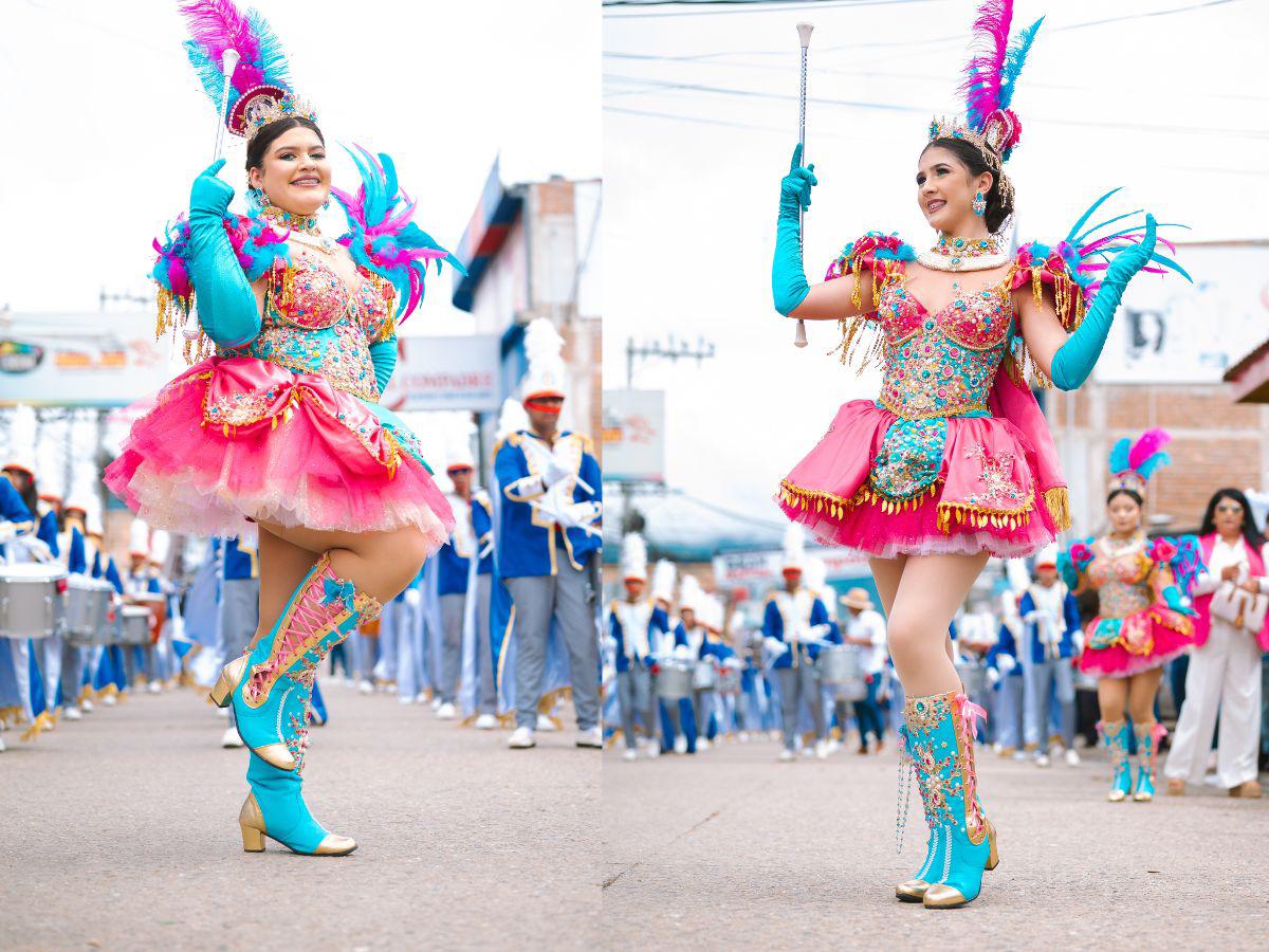 Estas son las bellas palillonas de Danlí que enamoraron al público con sus trajes