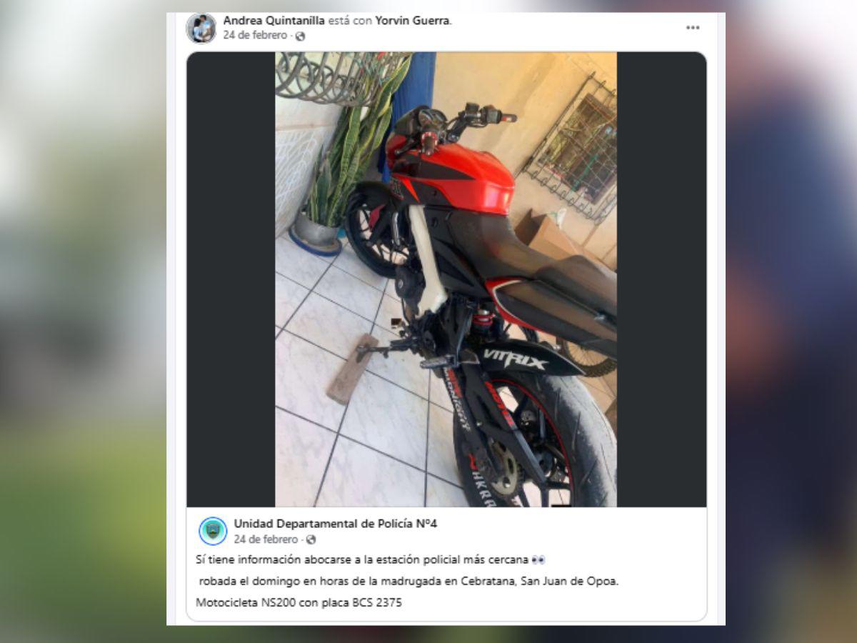 Yorvin muere en la moto que había recuperado; horas antes festejó la llegada de su bebé
