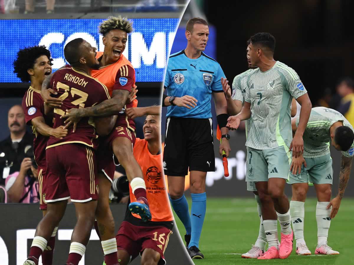 Venezuela deja al borde del nocaut a México y clasifica a cuartos de Copa América