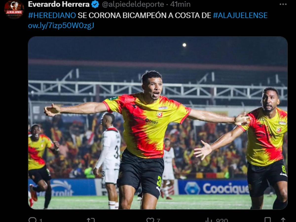 Fantástico: Getsel Montes se lleva los halagos tras darle el título al Herediano