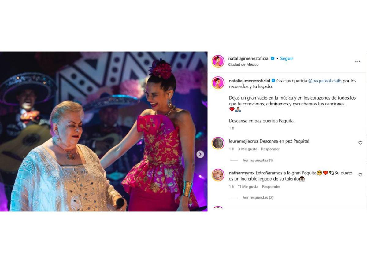 Famosos lloran por la muerte de Paquita la del Barrio