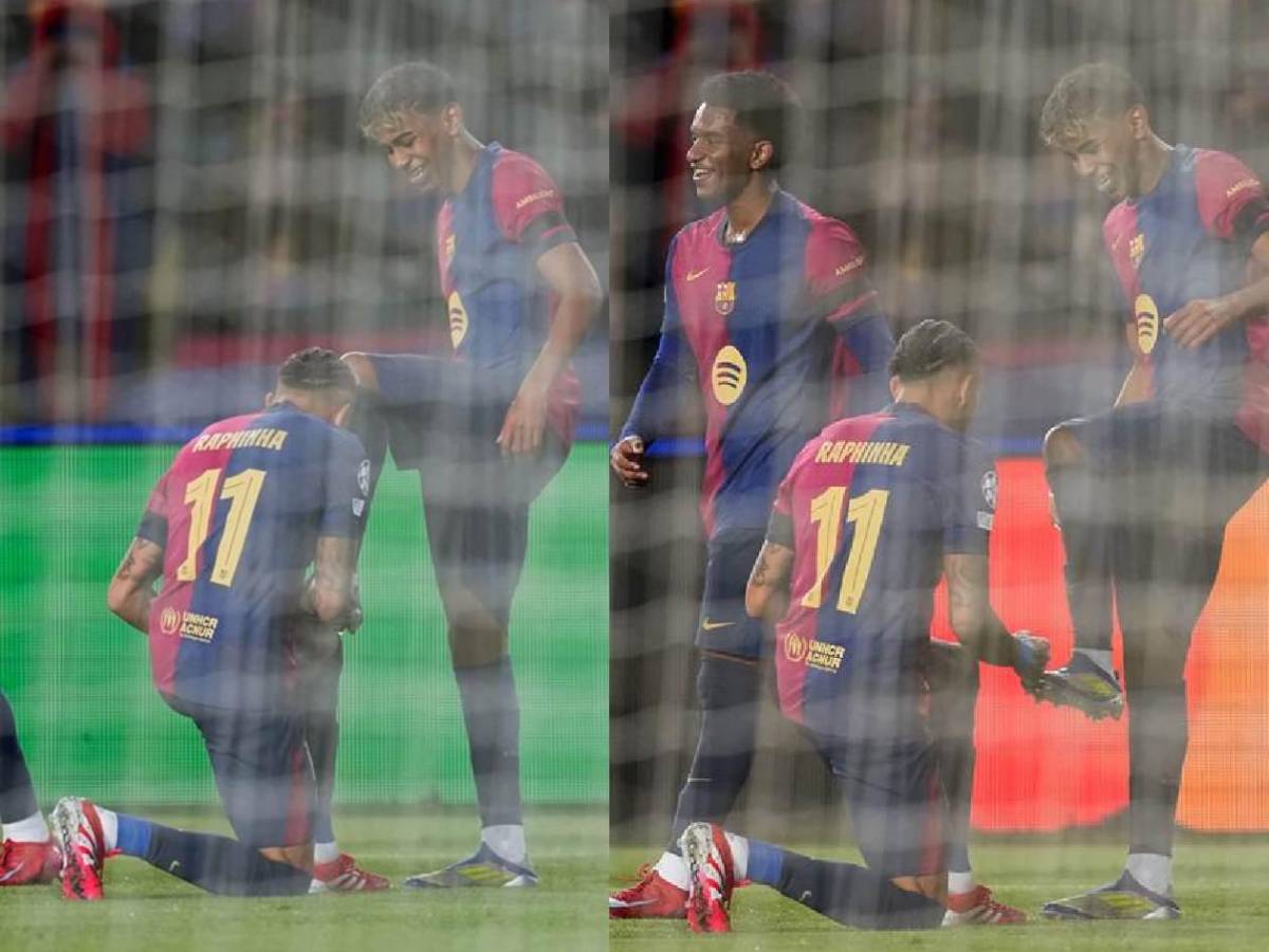 Show de Raphinha-Yamal, festejo a lo Messi y locura del Barcelona en Champions