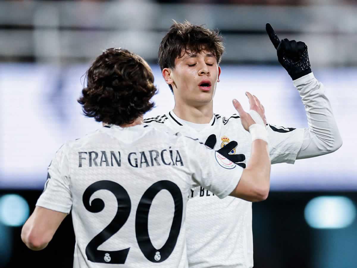 Arda Güler se lució con un doblete para la goleada del Real Madrid.