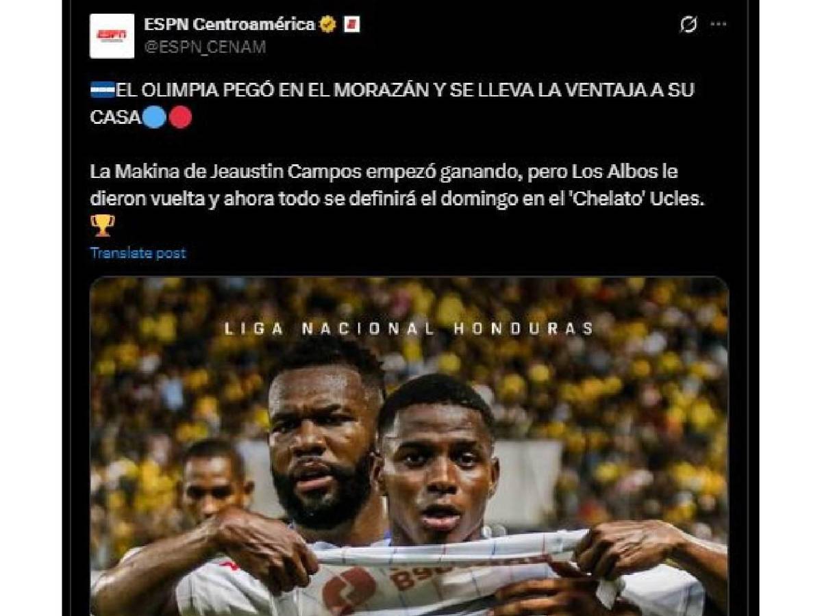 Señalan al culpable tras derrota de Real España y esto dicen de Olimpia