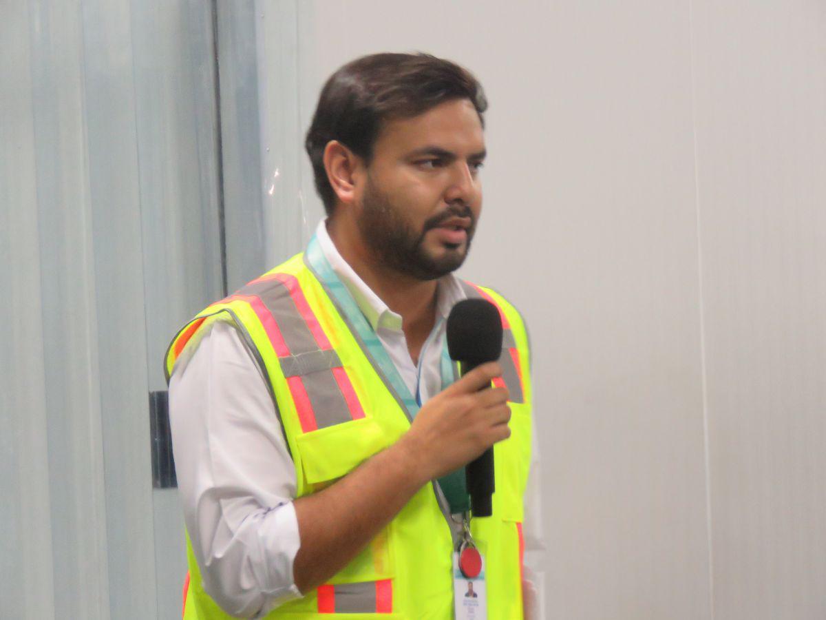 Omar Aceituno, Gerente Corporativo de Operaciones, también compartió unas breves palabras durante la inauguración.