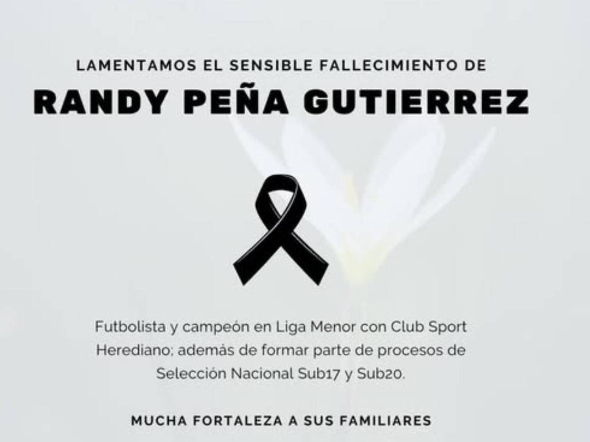Costa Rica de luto tras cruel asesinato de futbolista: La víctima estuvo en Honduras