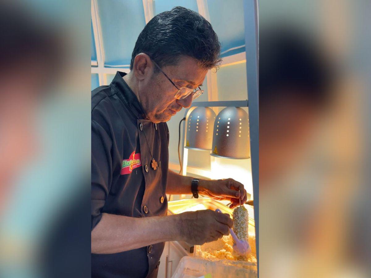 Quintín Soriano abre puesto de elotes tras dejar la alcaldía de Choluteca