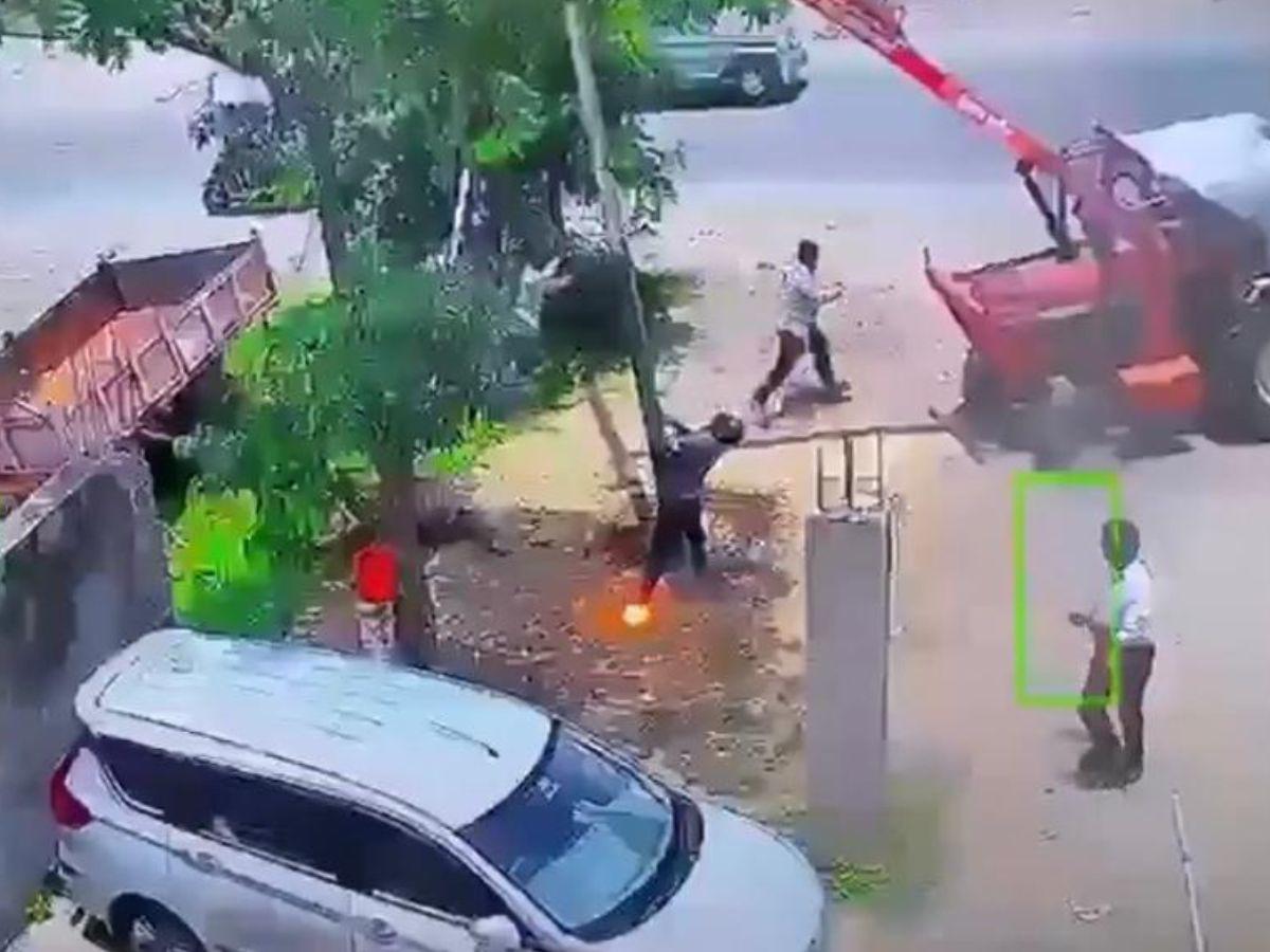 Hombre muere electrocutado mientras cambiaba un poste de energía eléctrica