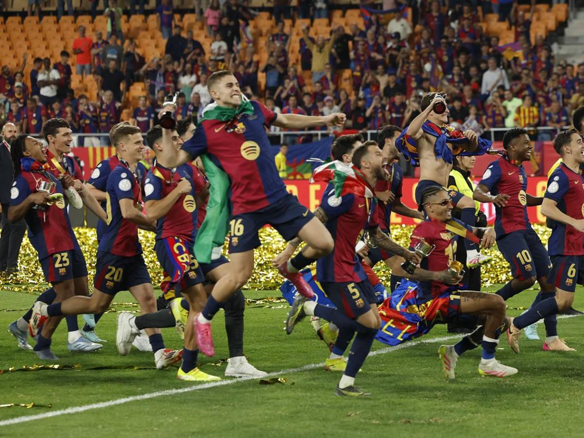 Barcelona festeja la Copa del Rey, show de Lamine Yamal y detallazo al Real Madrid