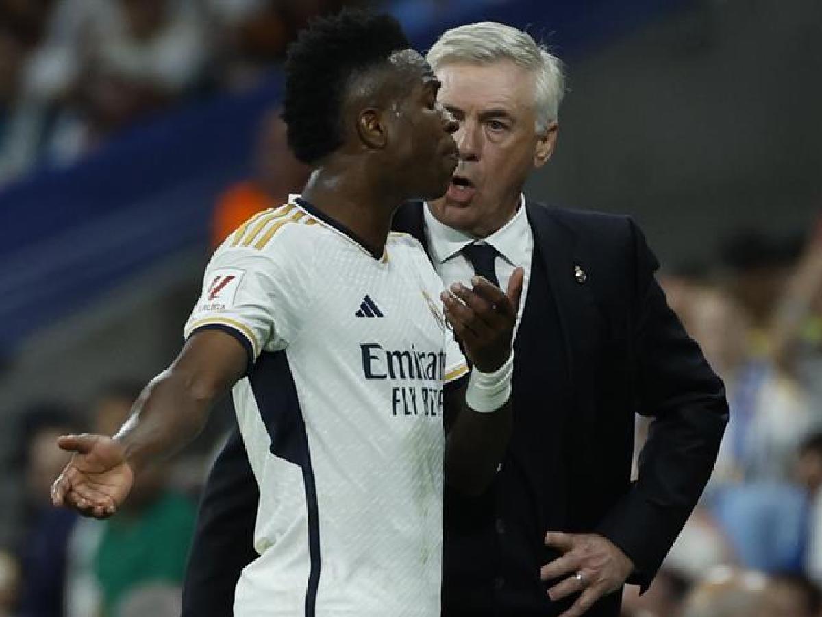 ¿Era gol? Ancelotti responde y esto dijo sobre el enfado de Vinicius