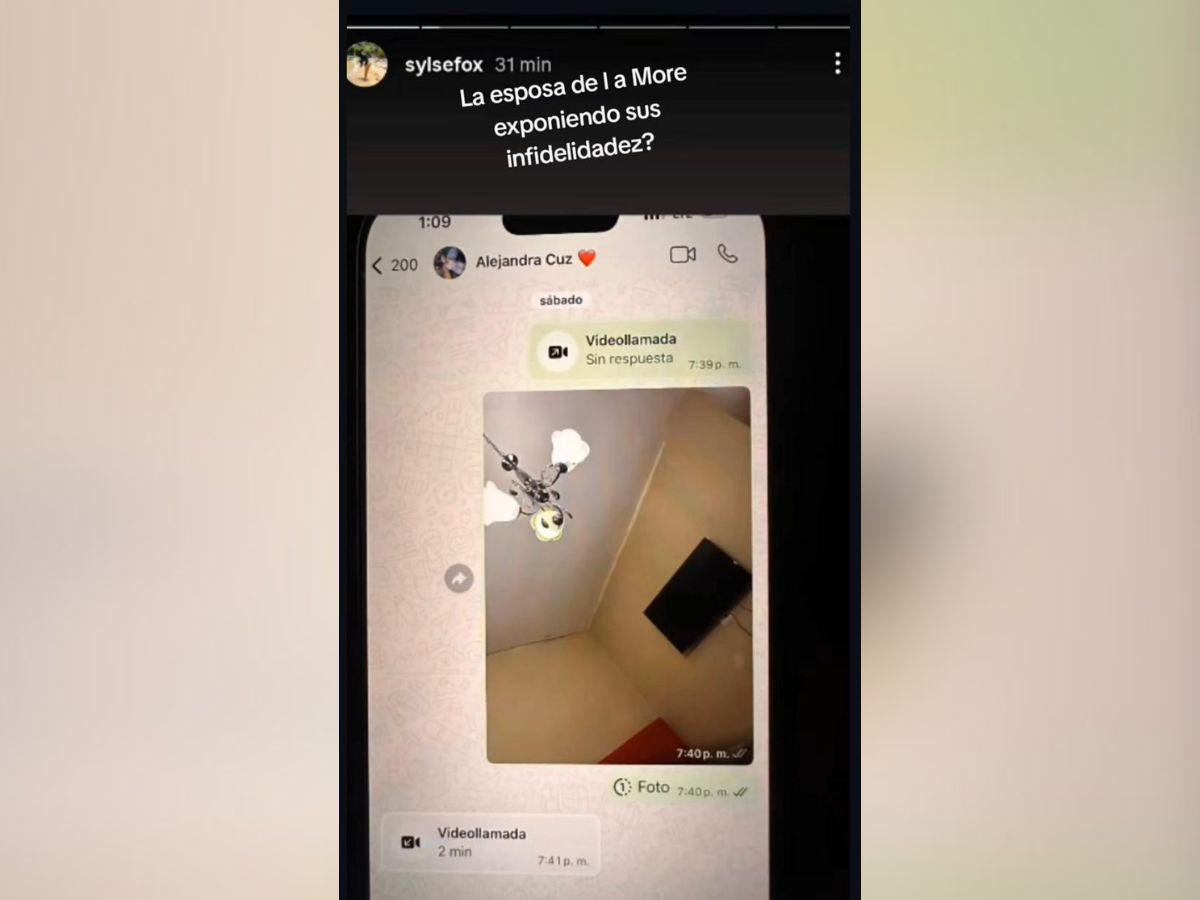 ¿Infidelidad? Esposa de La More exhibe chats; Alejandra Rubio sale salpicada