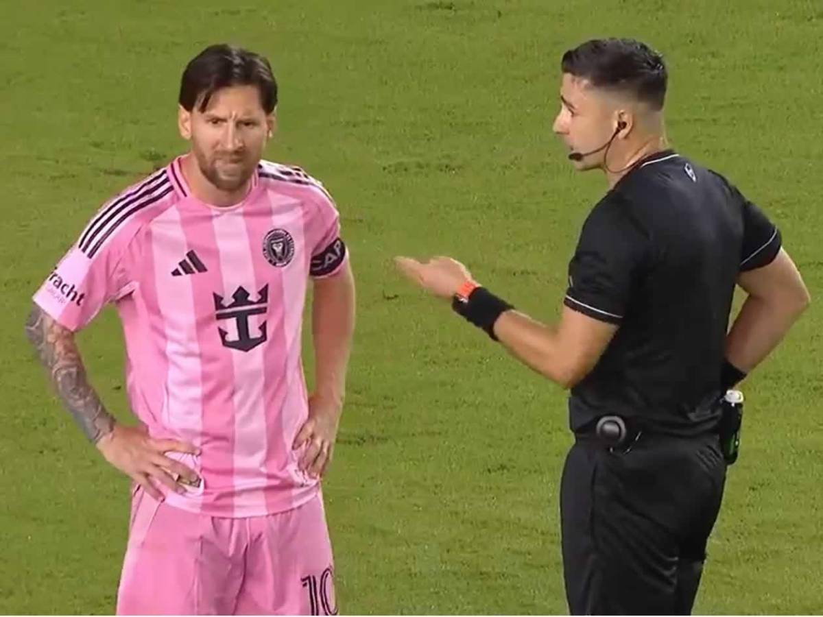 Brutal bronca de Messi al árbitro, lo insultó y festejo a lo Cristiano