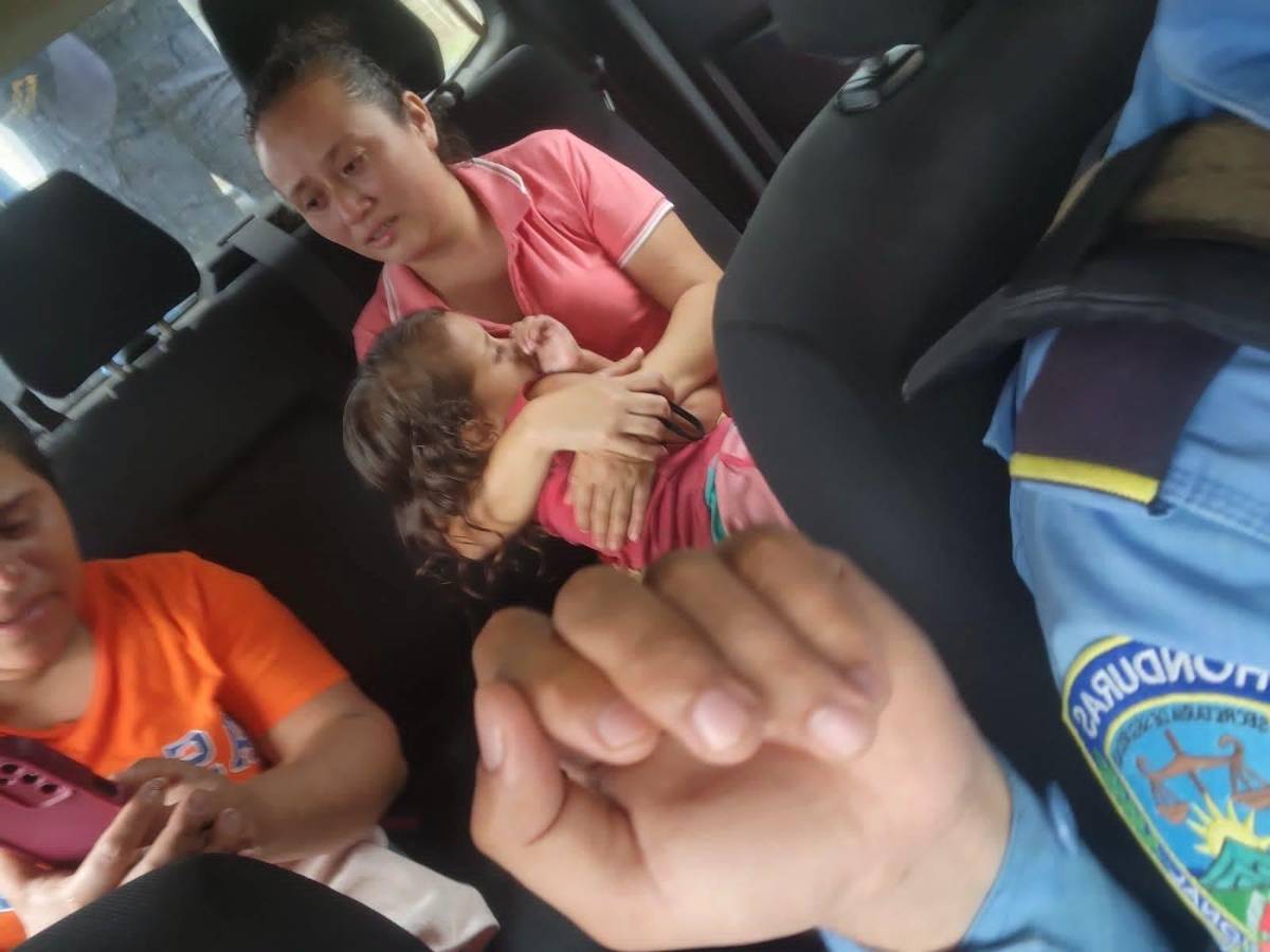 La pequeña Reyna Danesi Erazo fue hallada sana y salva en Sonaguera, Colón