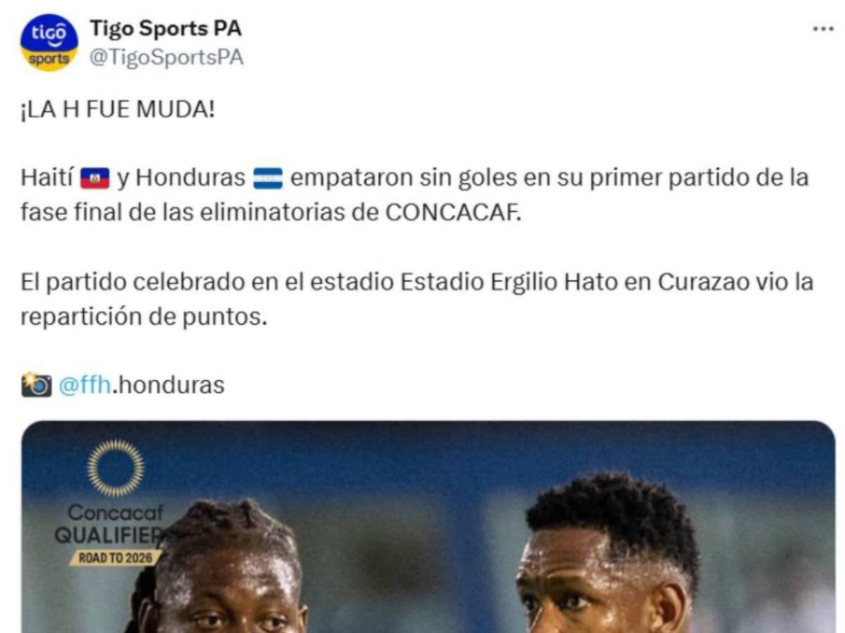 Reacciones nacionales e internacionales tras el empate de la Selección de Honduras