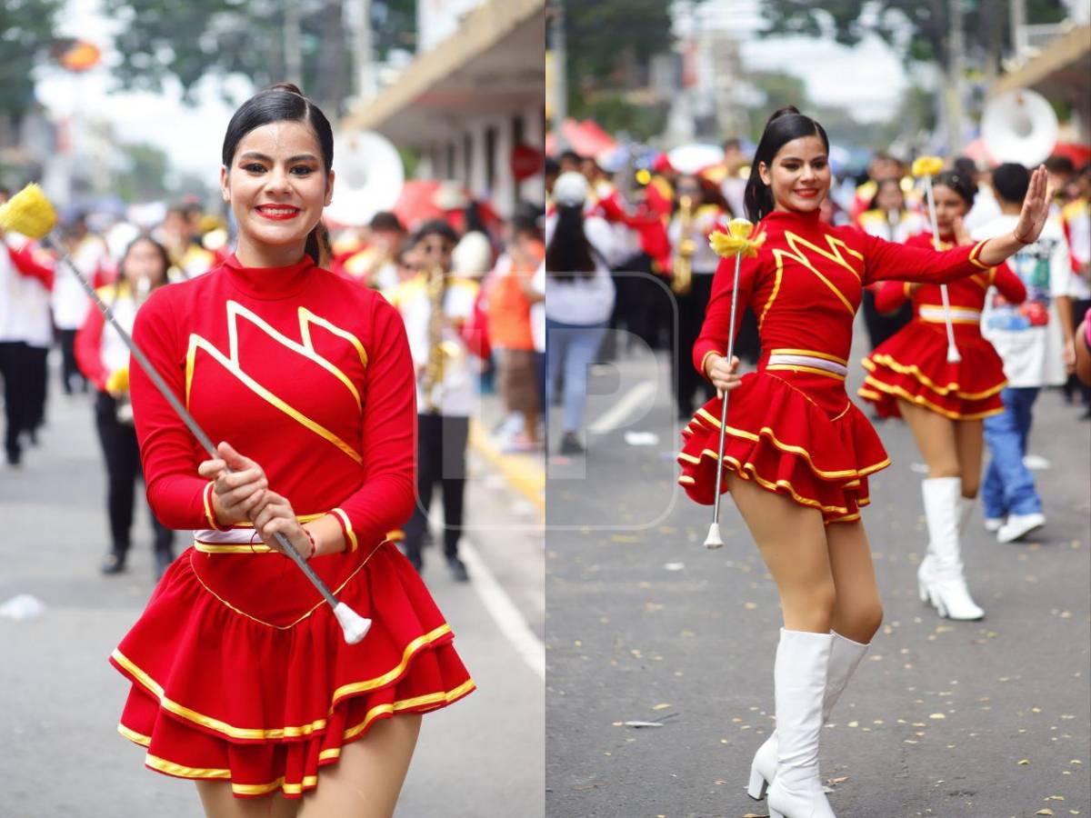 Palillonas de San Pedro Sula derrochan belleza en los desfiles