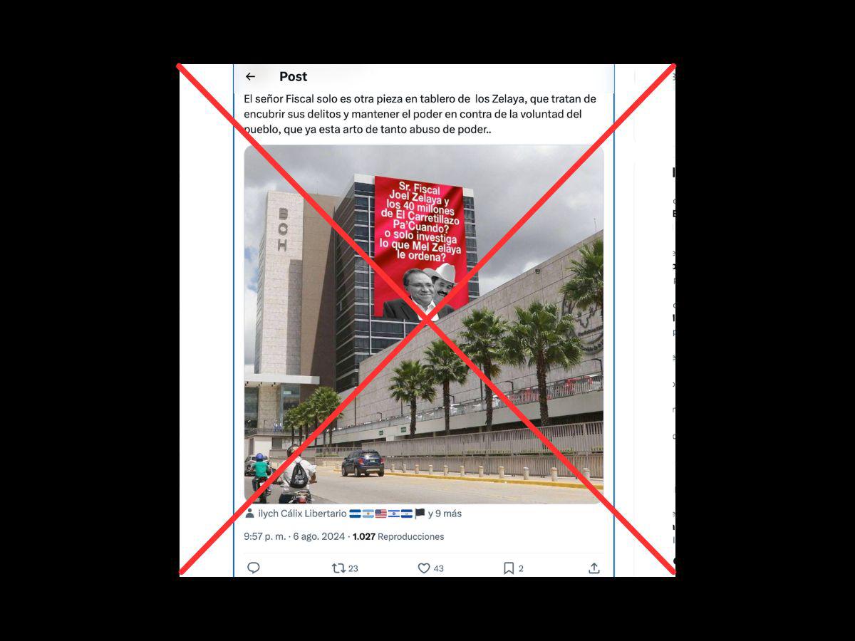 <p>Captura de pantalla a una publicación en X/Twitter realizada el 14 de agosto de 2024.</p>