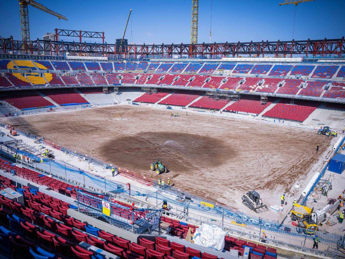 ¿Se inunda el nuevo Camp Nou? Circulan imágenes tras una fuerte tormenta