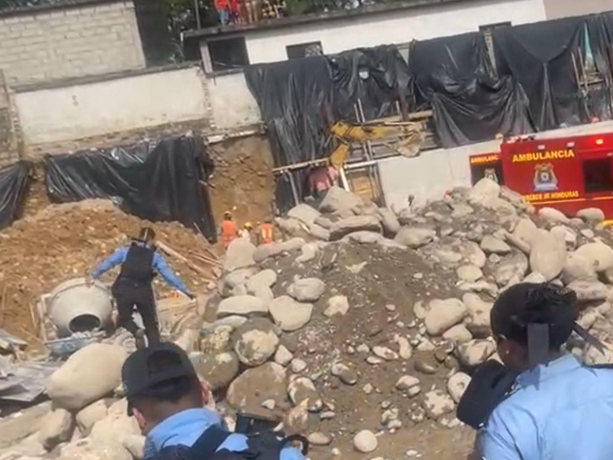 Tres personas quedan soterradas en Gracias, Lempira; confirman muerte de un obrero