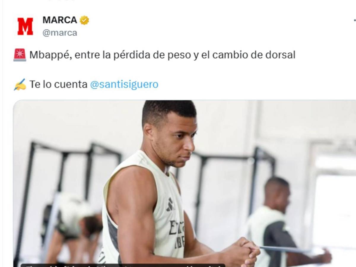 Mbappé reaparece y asusta tras gastroenteritis sufrida en Estados Unidos: No es Kylian
