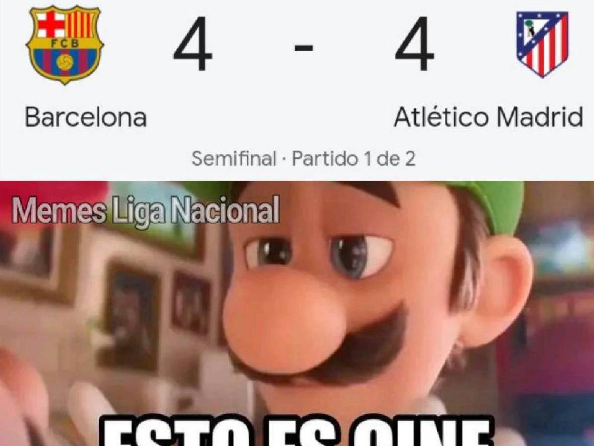 Los mejores memes que dejó el partidazo entre Barcelona y Atlético de Madrid