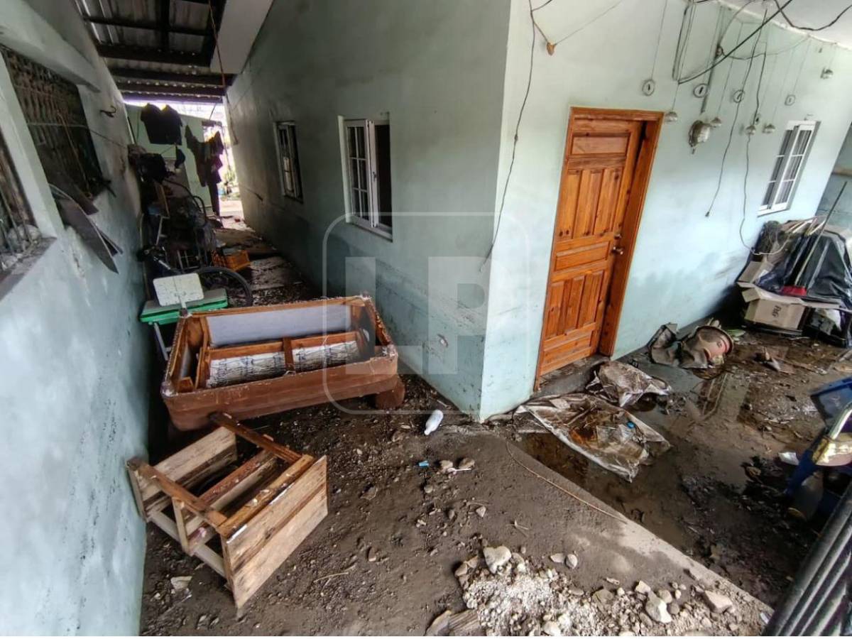 Tormenta inundó más de 150 viviendas en el barrio Cabañas de San Pedro Sula