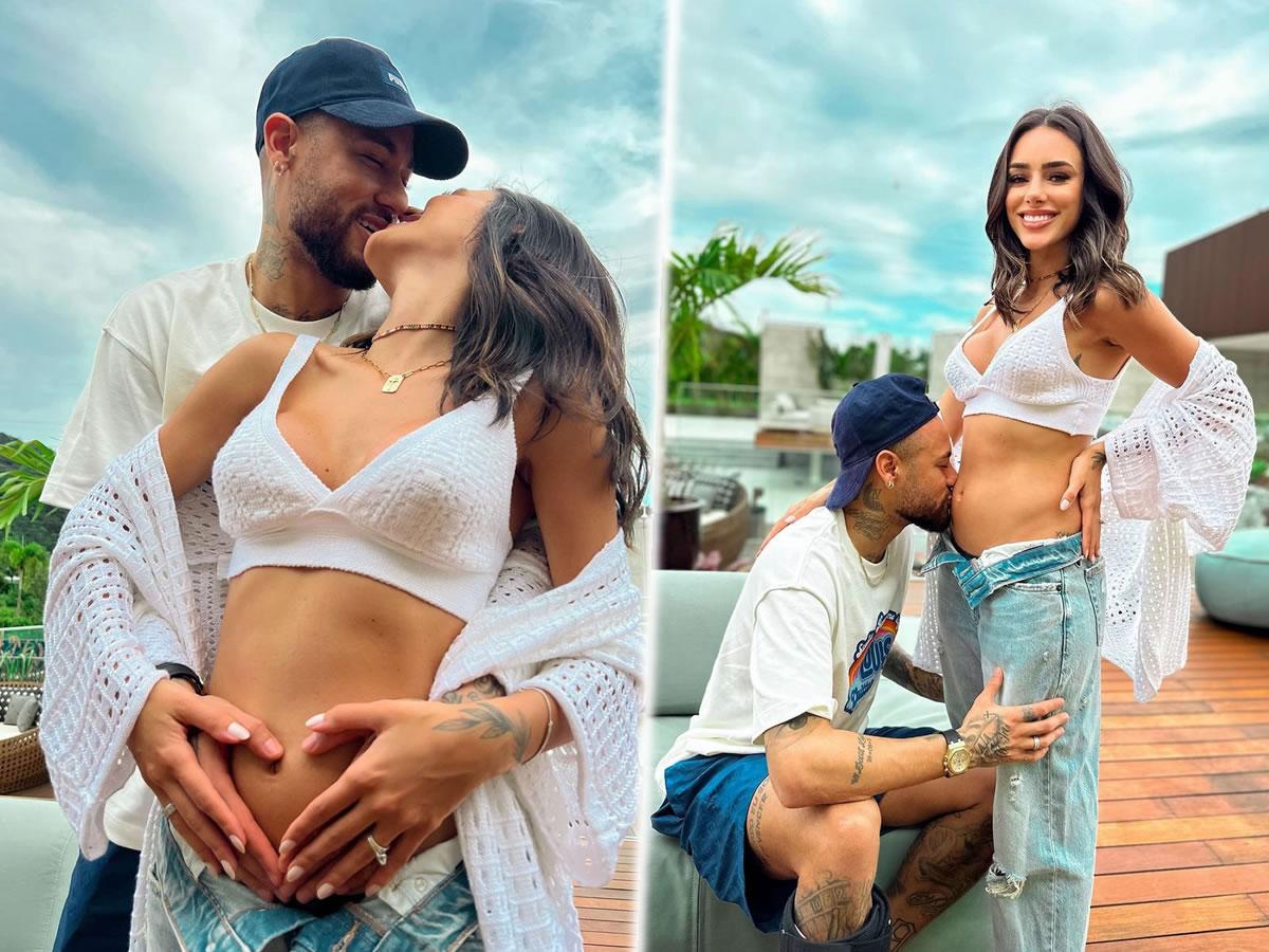 Neymar anuncia junto a su novia Bruna que será padre de nuevo