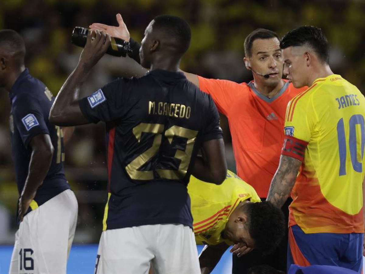 Colombia sufre nueva derrota: Ecuador sorprende con un hombre menos