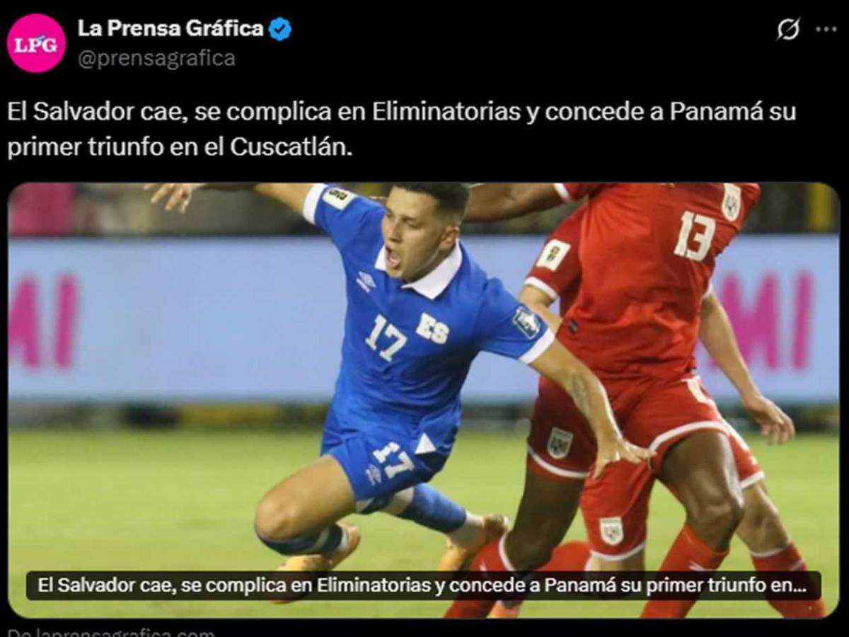 Prensa reacciona a triunfo de Panamá en El Salvador y 'ChepeBomba' se acuerda de Honduras: Robo