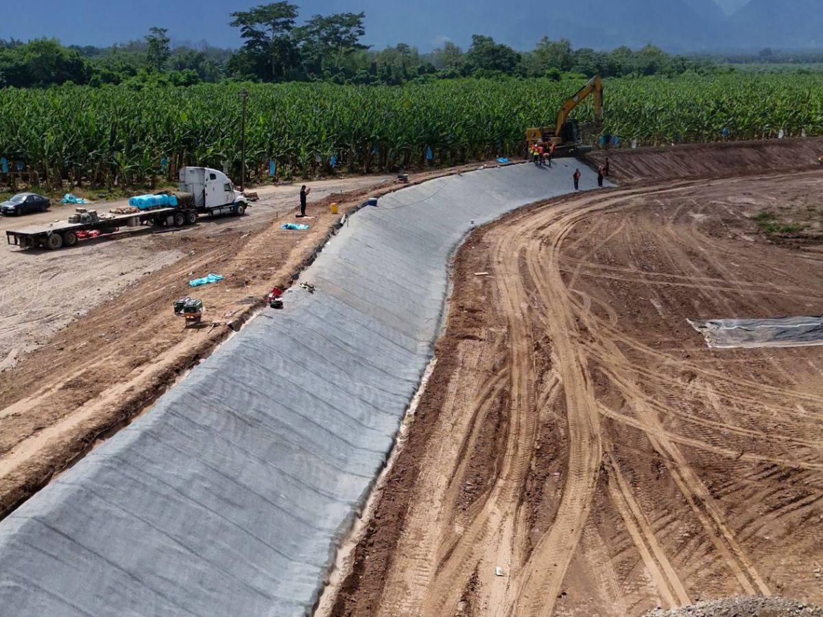 Así funciona la “malla de concreto” que Honduras prueba en bordos del valle de Sula