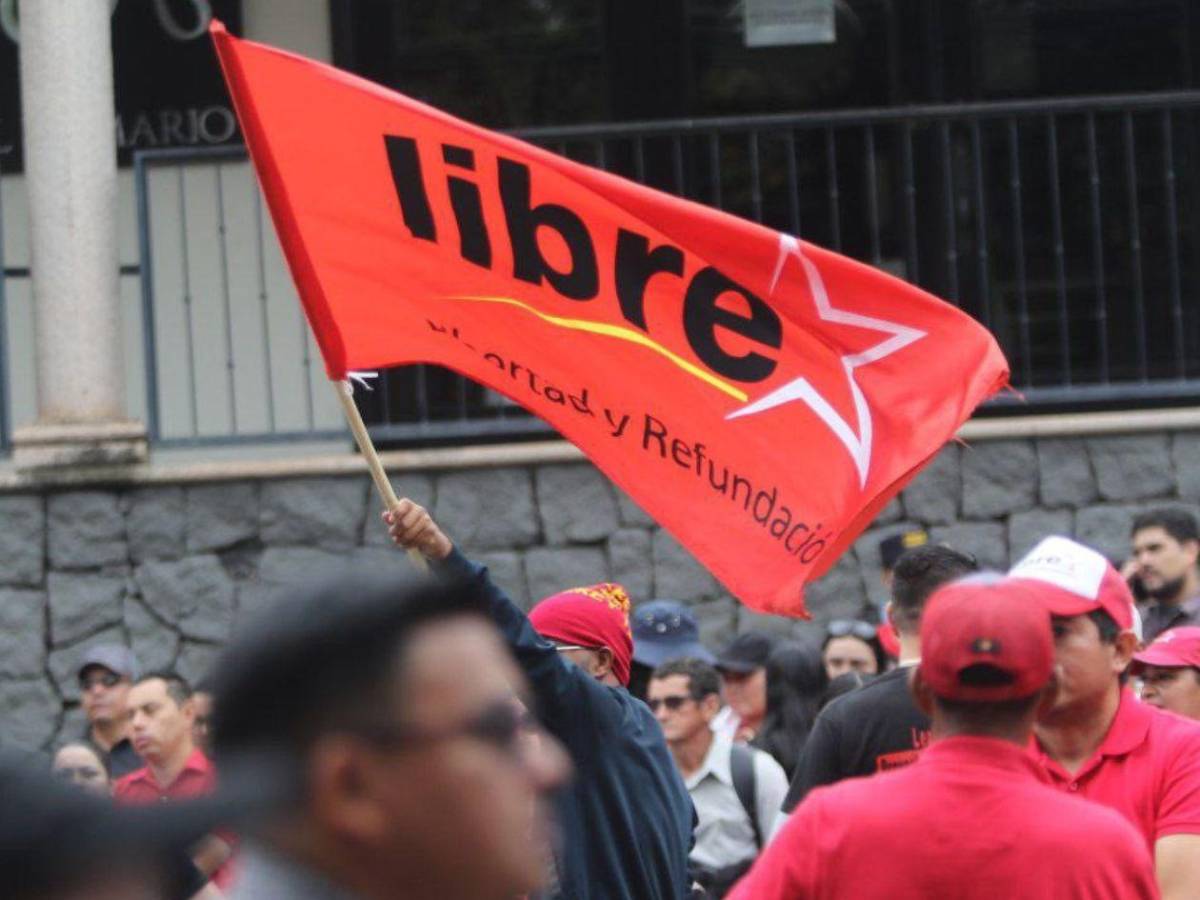 Imágenes de la nutrida movilización del oficialismo en Tegucigalpa