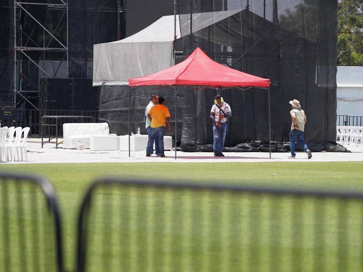 Alcaldía de San Pedro Sula daña más la cancha del estadio Morazán con concierto gratuito