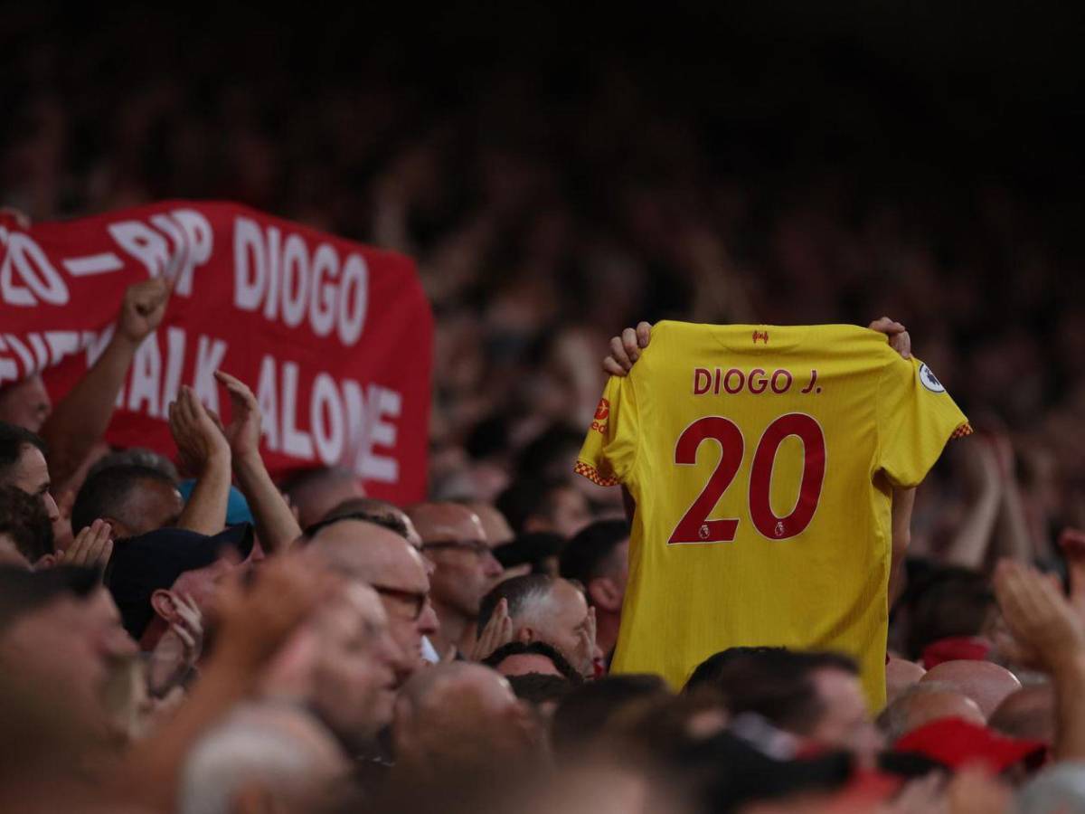 El impresionante homenaje a Diogo Jota y su hermano en Anfield