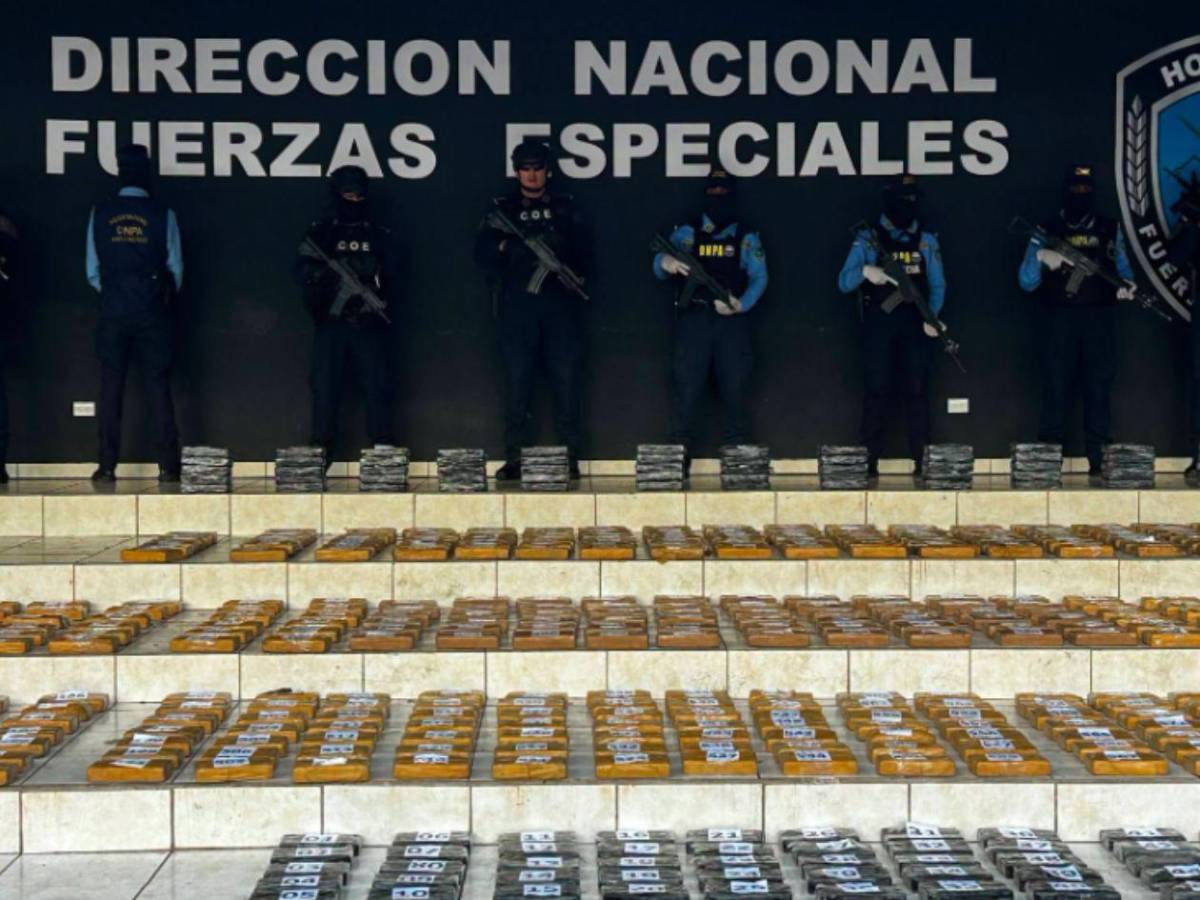 Droga hallada oculta en manglares de una playa en Choluteca está valorada en L175 millones