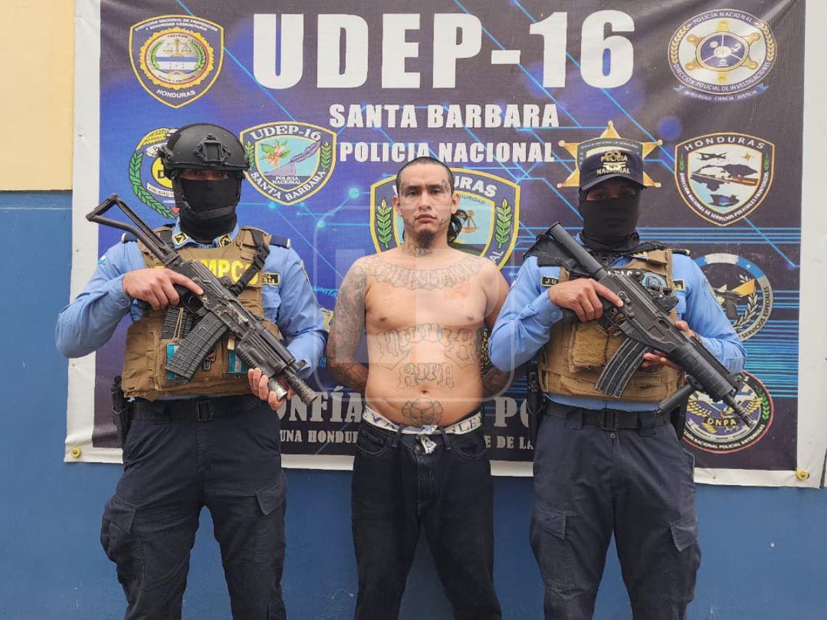 Cae en Santa Bárbara presunto pandillero élite de la 18 con alerta salvadoreña