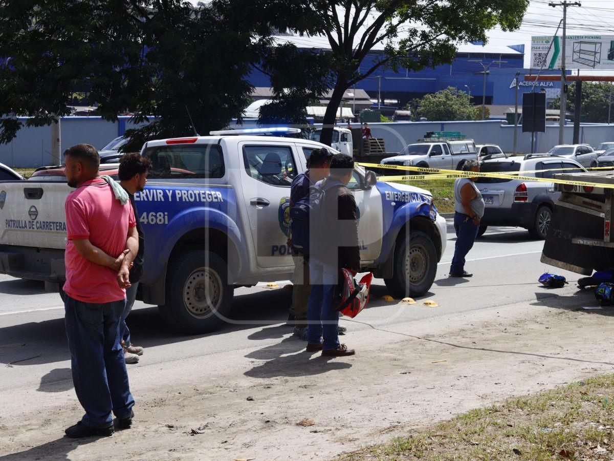 Motociclista muere tras accidente con rastra estacionada en la Vuelta del Cura, Choloma