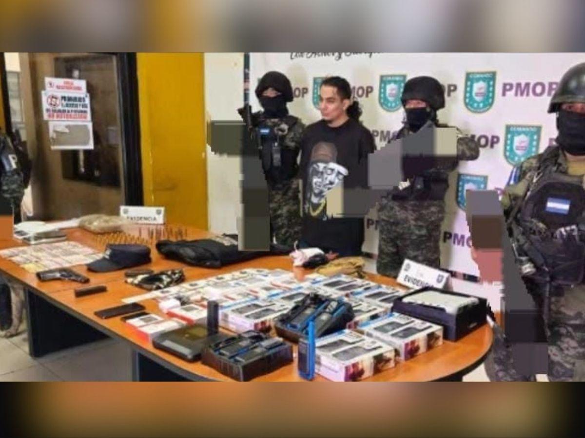 “Peligro” cayó con radios, arma y supuesta droga: lo señalan como cabecilla élite de la Pandilla 18
