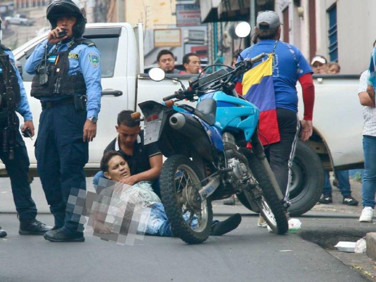 ¡Ayuda!: los dramáticos últimos instantes de joven tiroteado por sicarios en Tegucigalpa