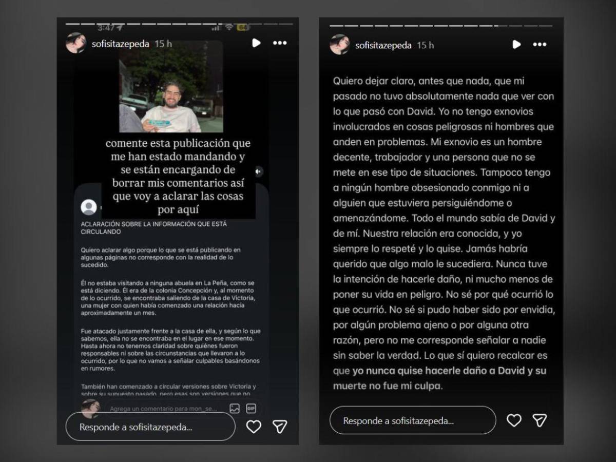 Novia de David Argueta rompe el silencio y responde a señalamientos: Nunca quise hacerle daño