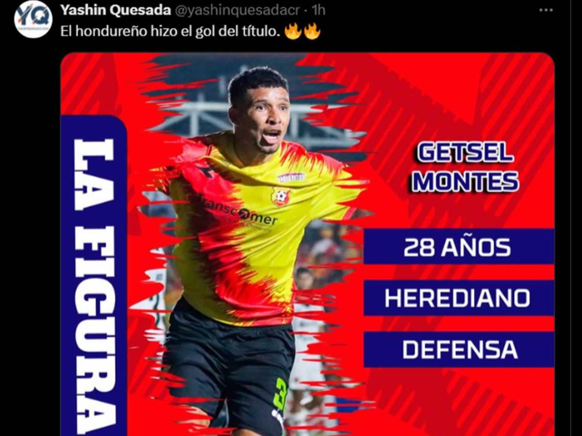 Fantástico: Getsel Montes se lleva los halagos tras darle el título al Herediano