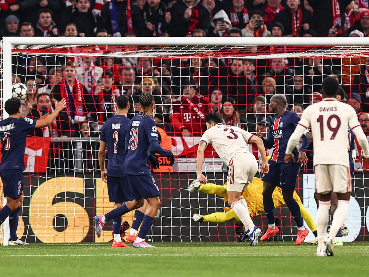 Kim Min-jae marcó de cabeza el gol de la victoria del Bayern Múnich ante el PSG.