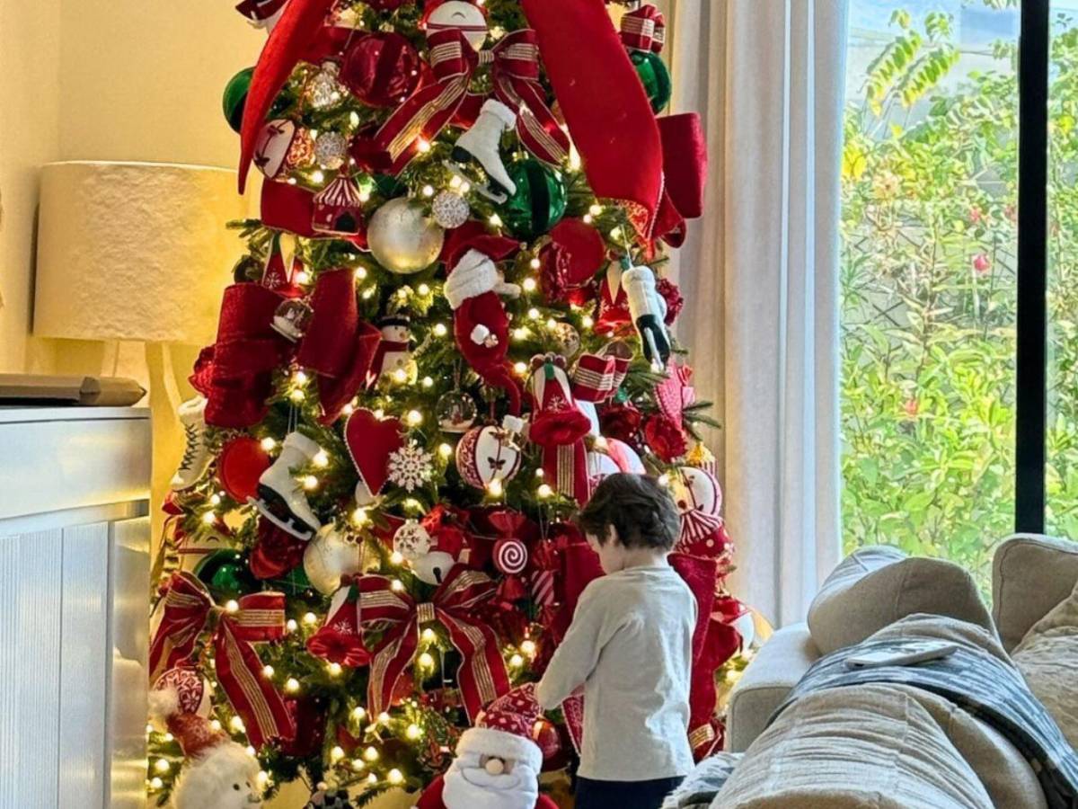 Así lucen los árboles navideños de los famosos