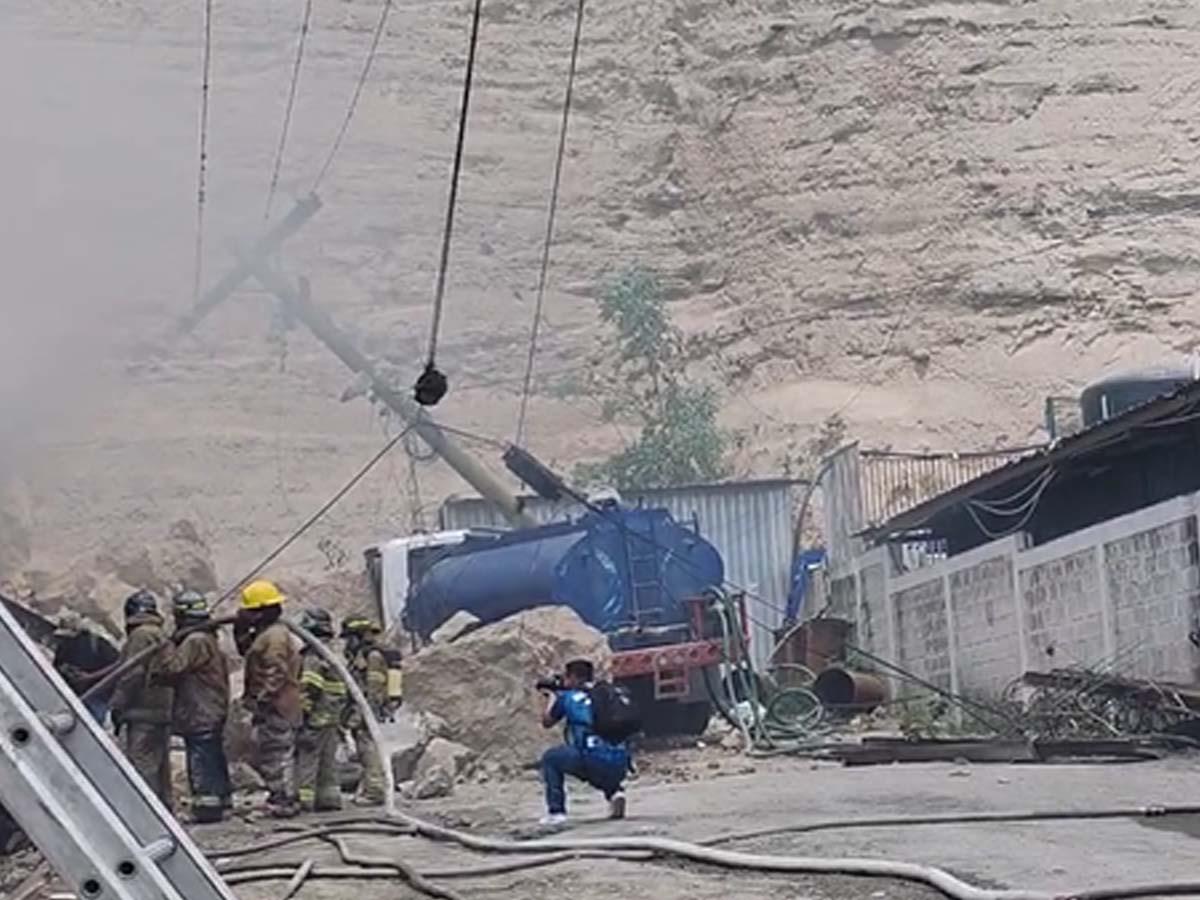 Don Allan relata cómo logró sobrevivir al derrumbe en el anillo periférico de Tegucigalpa