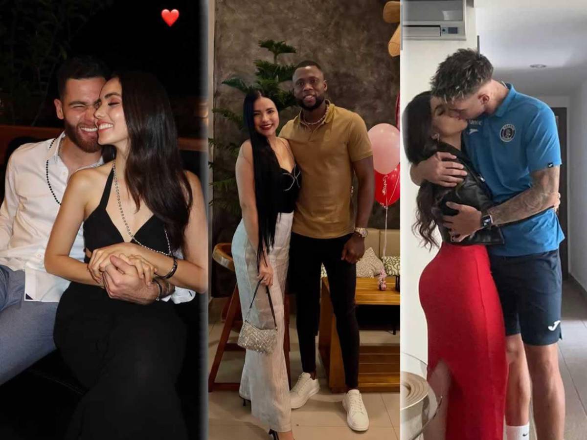 Futbolistas de la Liga Nacional festejan el Día de San Valentín en pareja