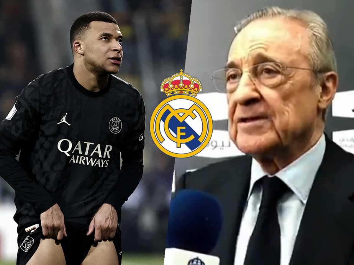 Florentino Pérez y el mensaje a Mbappé tras ganar la Supercopa de España