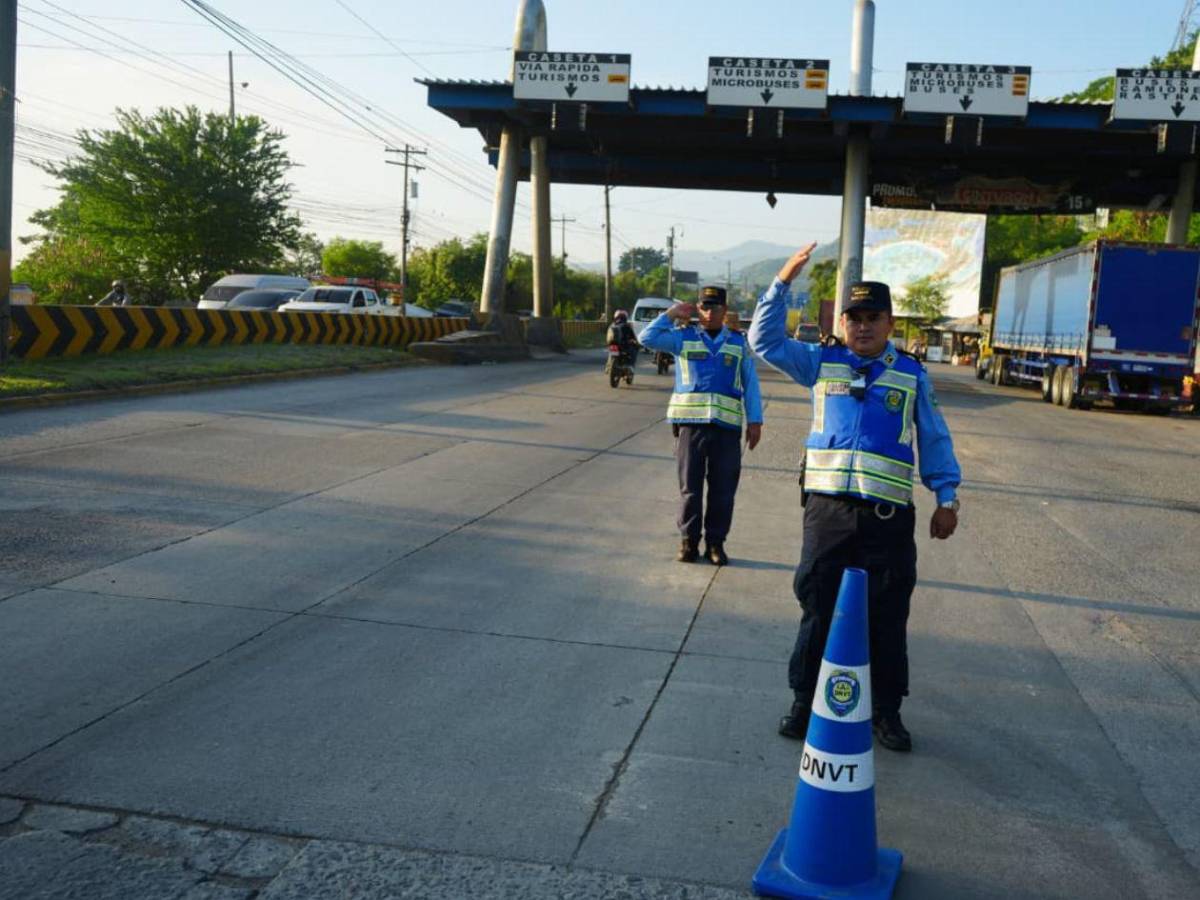 Zonas de control policial en San Pedro Sula durante el Feriado Morazánico