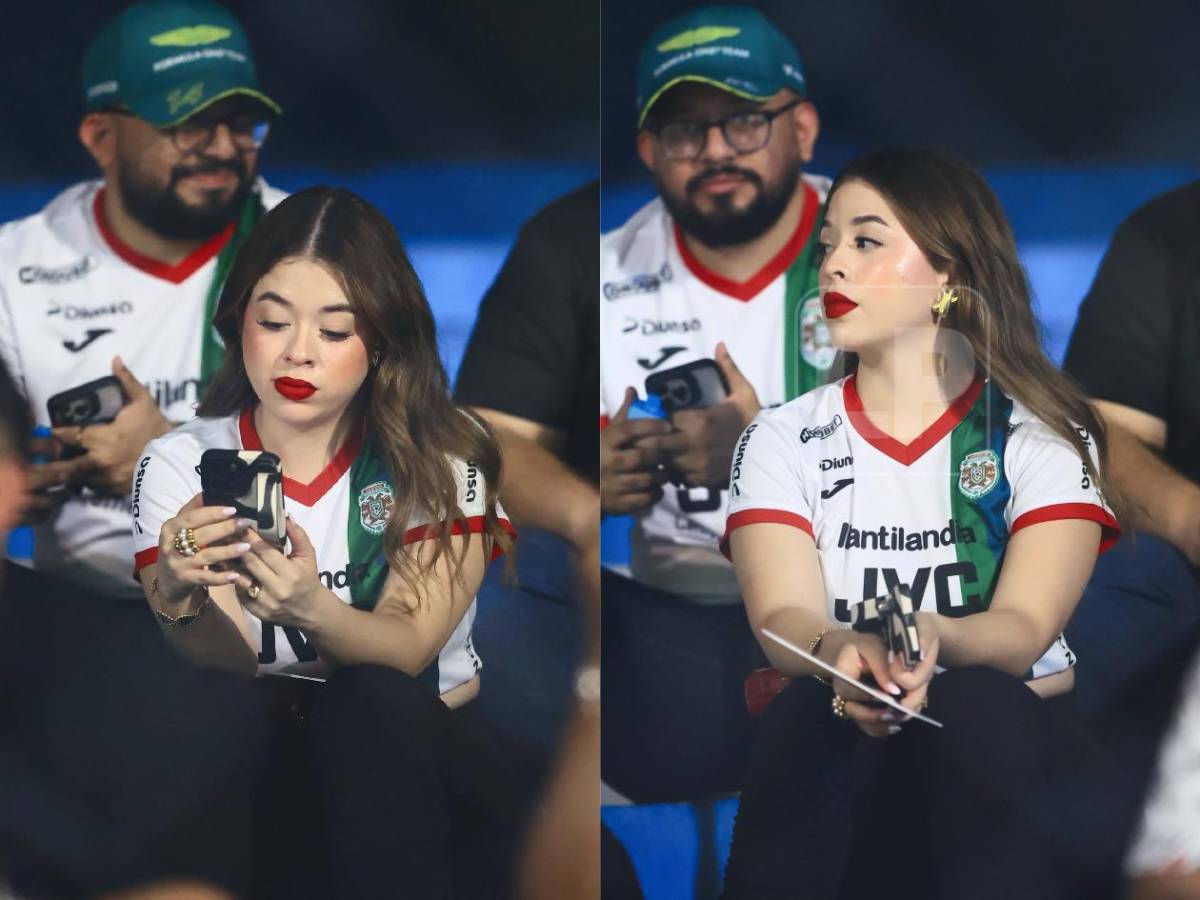 Rubia enamoró: las bellas chicas que cautivaron en la final Marathón-Motagua