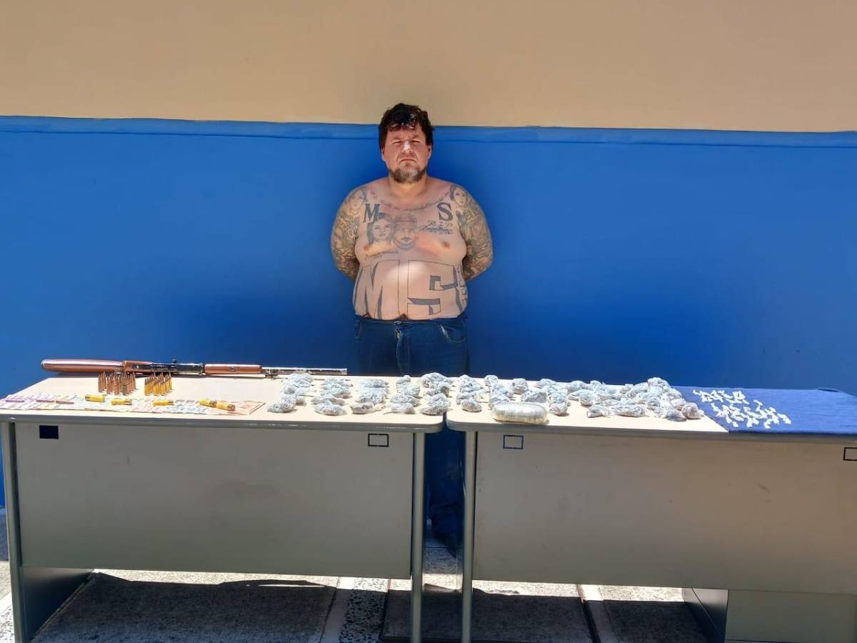 Cae marero con municiones y drogas Santa Bárbara